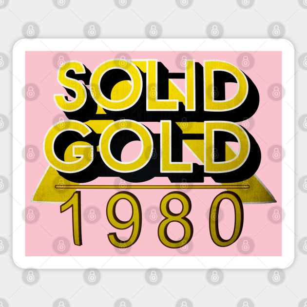 Solid Gold • 1980s American Music Television Magnet by The MKE Rhine Maiden